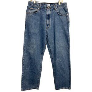 Calvin Klein Mens Classic Fit 100% Cotton Jeans Size 36 Double Stone Wash Denim